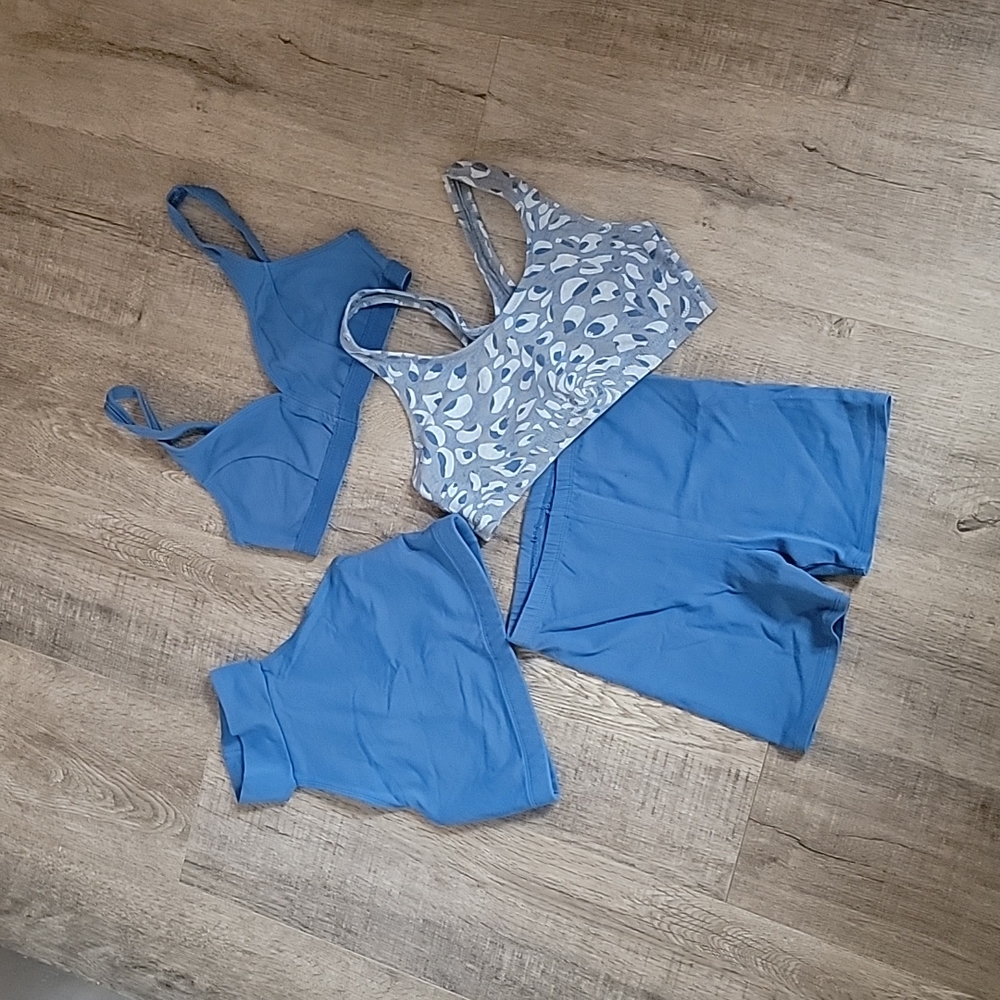Dance France vintage workout shorts and sports tops